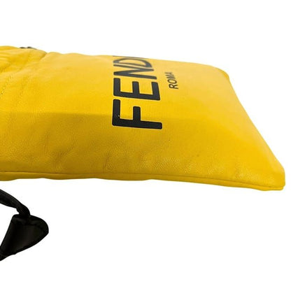 Fendi Drawstring Shoulder Bag Wearable Yellow