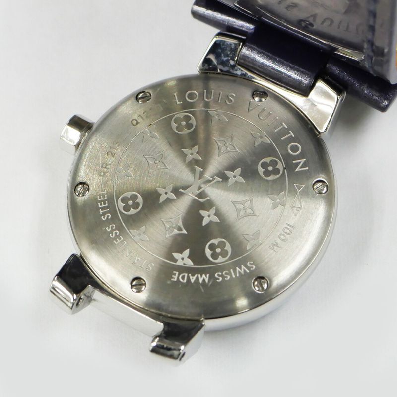 Louis Vuitton Brea PM Purple Dial Stainless Steel Quartz Watch