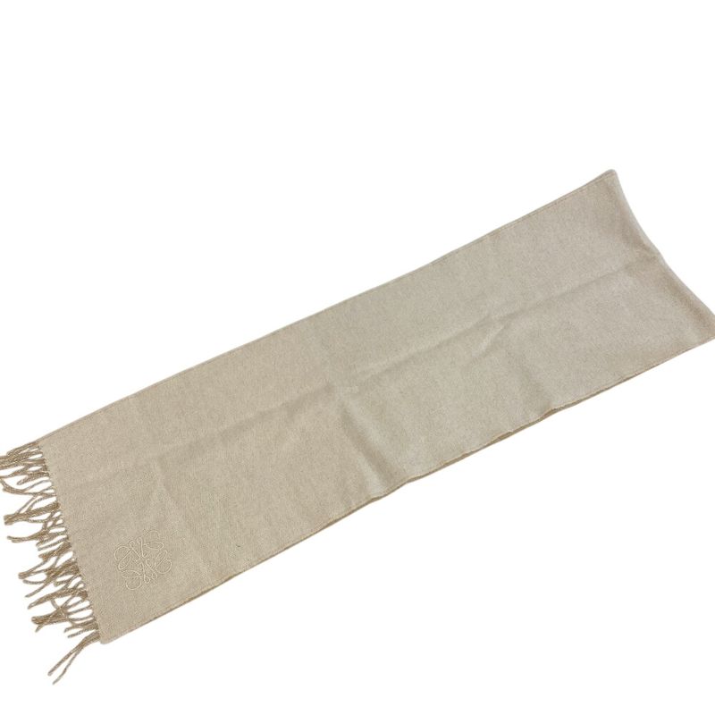 Loewe Anagram Wool Scarf Beige