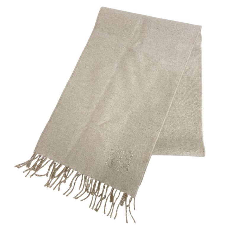 Loewe Anagram Wool Scarf Beige