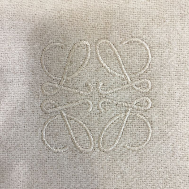 Loewe Anagram Wool Scarf Beige