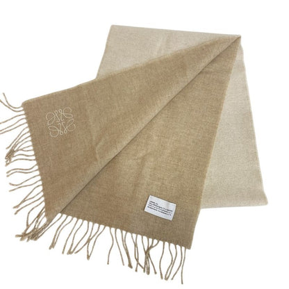 Loewe Anagram Wool Scarf Beige