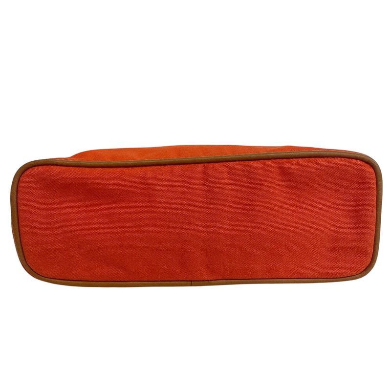 Hermes Zipper Makeup Pouch MM Bolide Vanity Cotton Orange