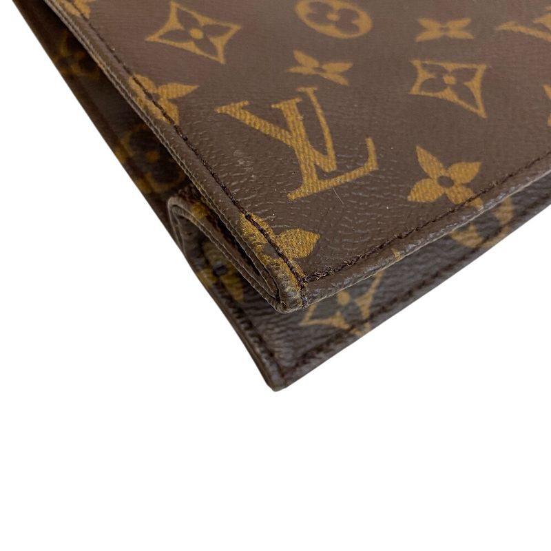 Louis Vuitton A4 Handbag Sac Plat Monogram Tote Brown