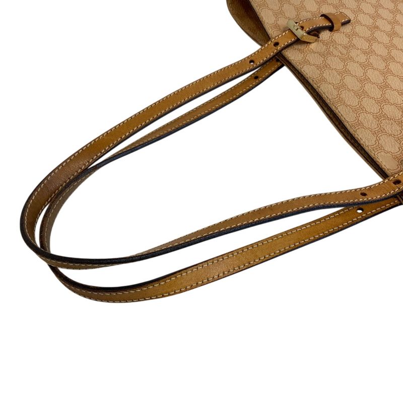 Celine Vintage Shoulder Macadam Tote Beige