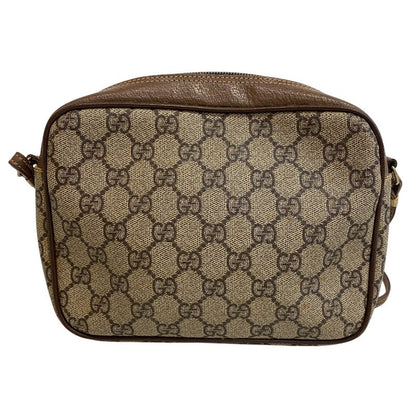 Gucci Vintage Pochette GG Pattern Shoulder Bag Brown