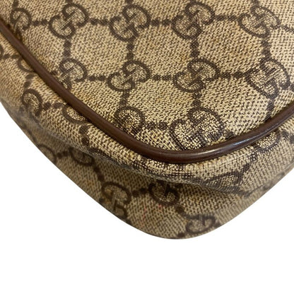 Gucci Vintage Pochette GG Pattern Shoulder Bag Brown