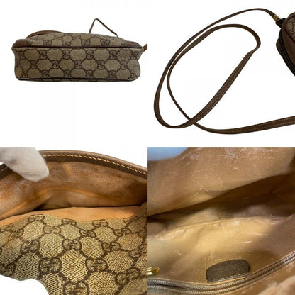 Gucci Vintage Pochette GG Pattern Shoulder Bag Brown