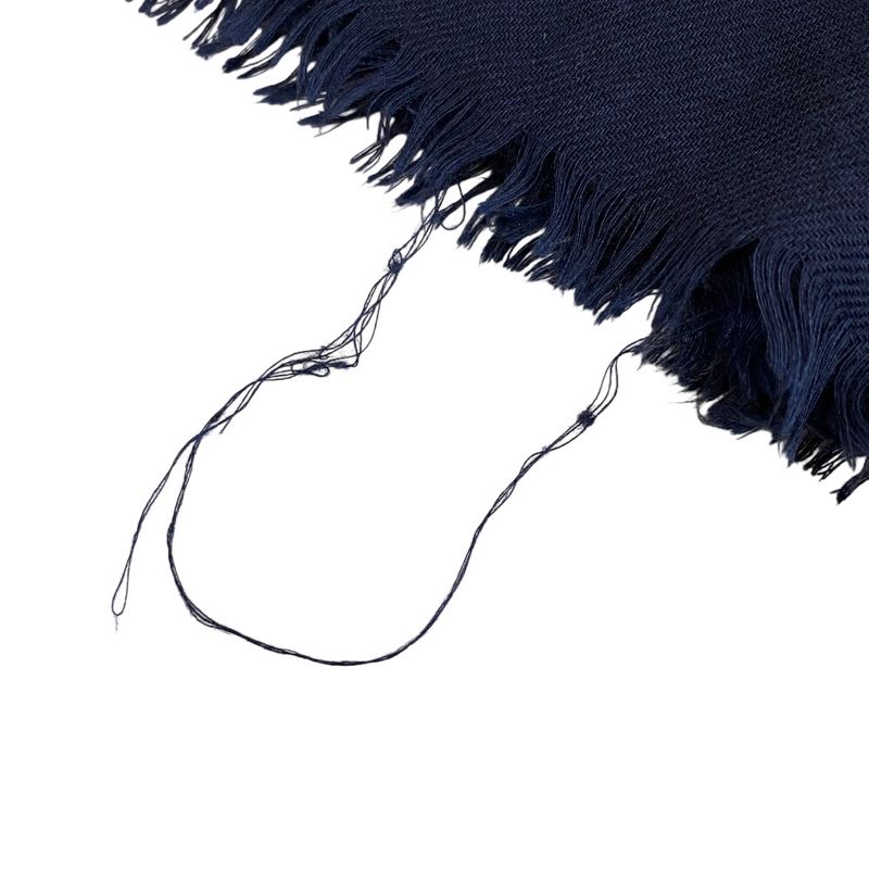 Chanel Scarf Shawl Cashmere Navy