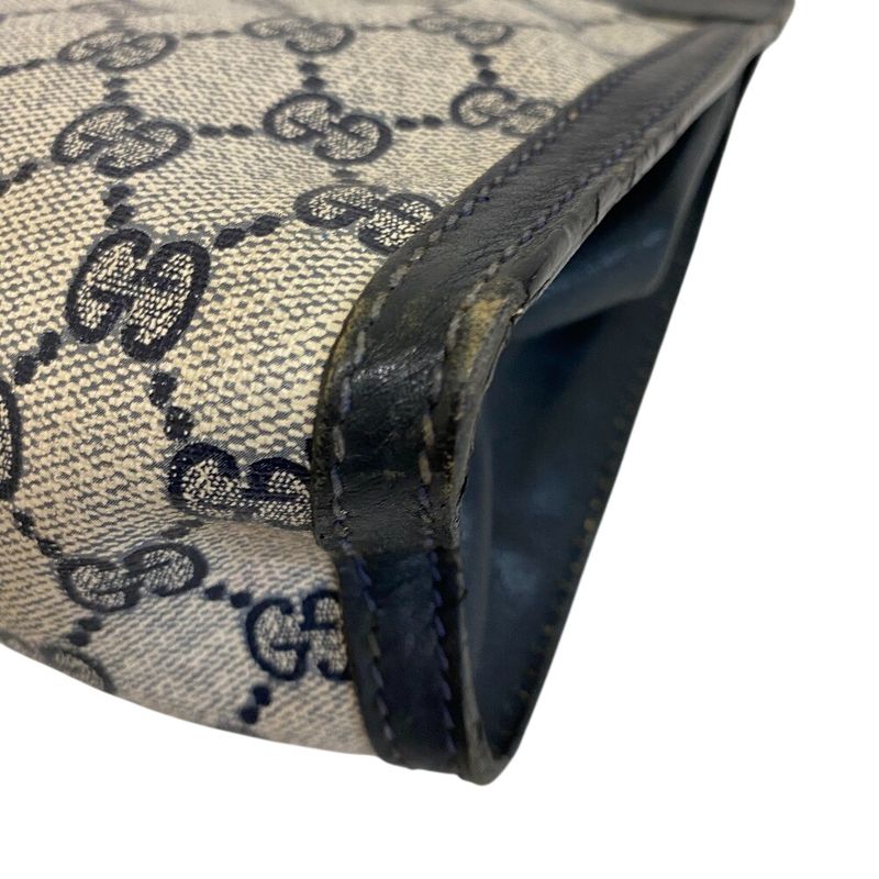 Gucci Second Makeup Pouch GG Supreme Sherry
