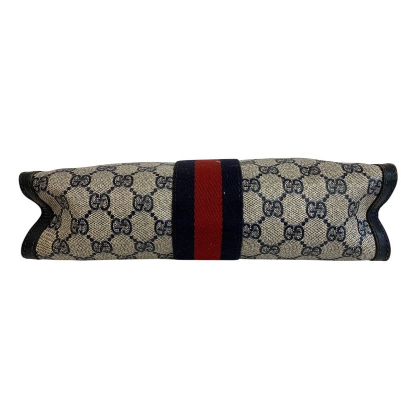 Gucci Second Makeup Pouch GG Supreme Sherry