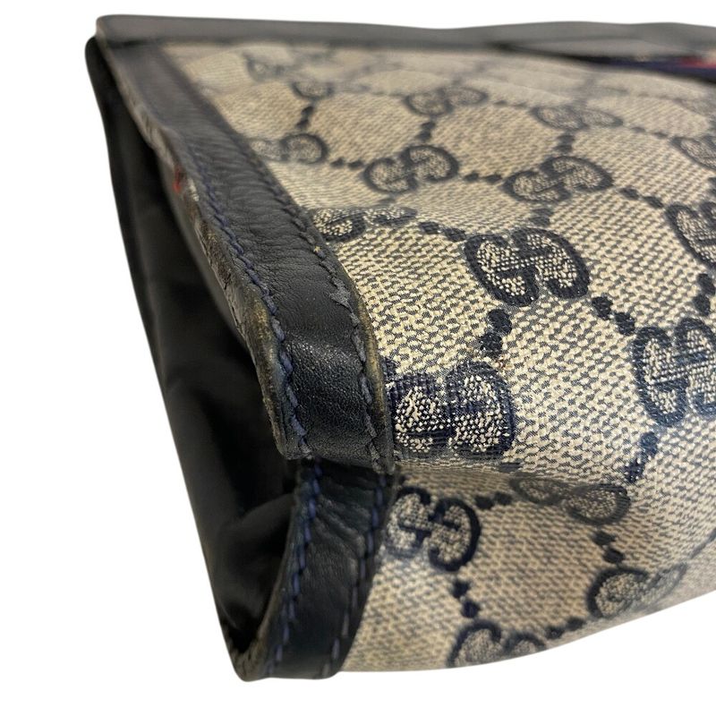 Gucci Second Makeup Pouch GG Supreme Sherry