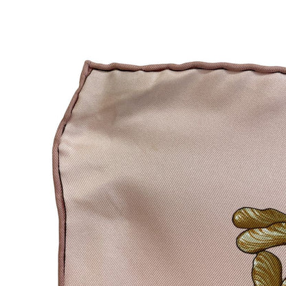 Hermes Carre 90 Coeur Des Bois in the Woods Silk Scarf Pink