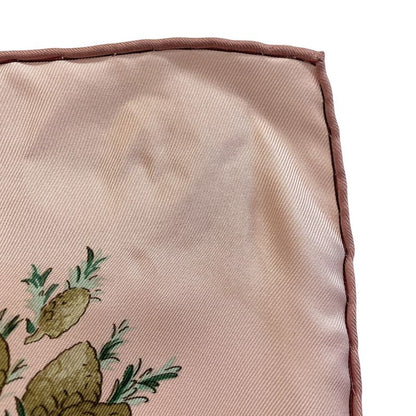 Hermes Carre 90 Coeur Des Bois in the Woods Silk Scarf Pink