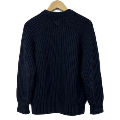 Prada Long Sleeve Sweater 36 S Dark Navy Crew