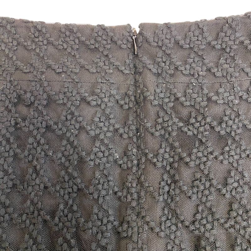 Chanel Wool Skirt Black
