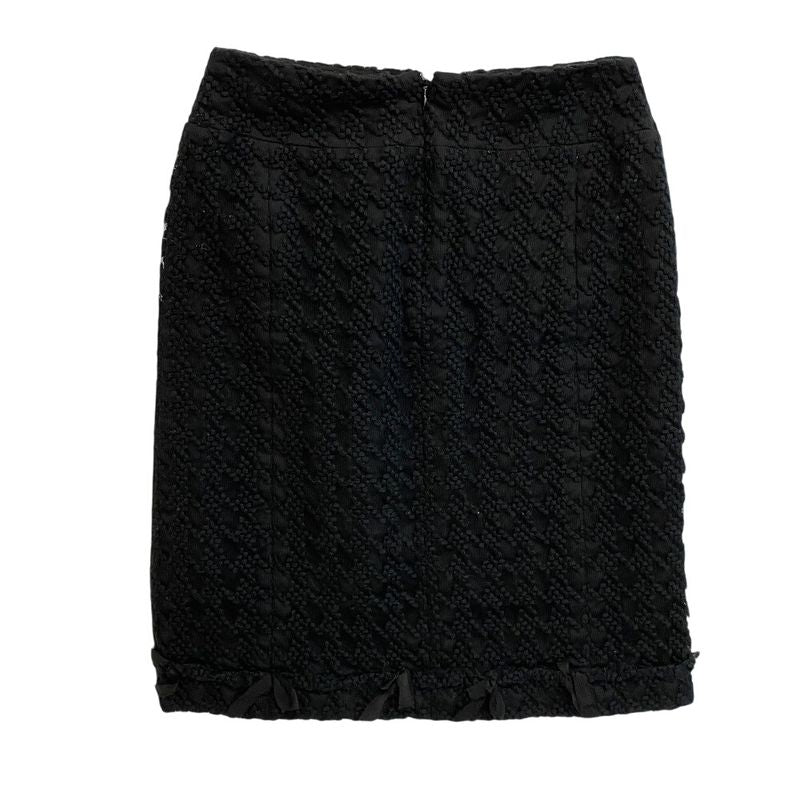 Chanel Wool Skirt Black