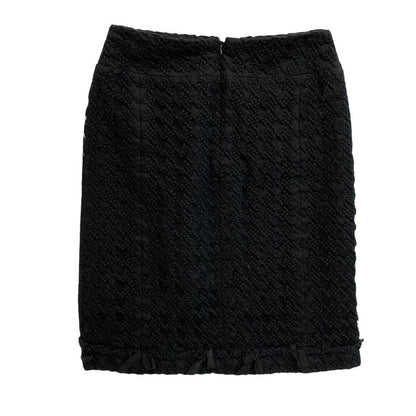 Chanel Wool Skirt Black
