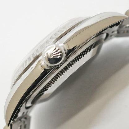 Rolex Datejust 36 No Silver Diamond SS WG Watch Automatic Winding