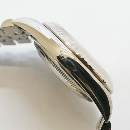 Rolex Datejust 36 No Silver Diamond SS WG Watch Automatic Winding