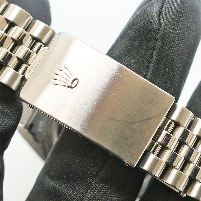 Rolex Datejust 36 No Silver Diamond SS WG Watch Automatic Winding