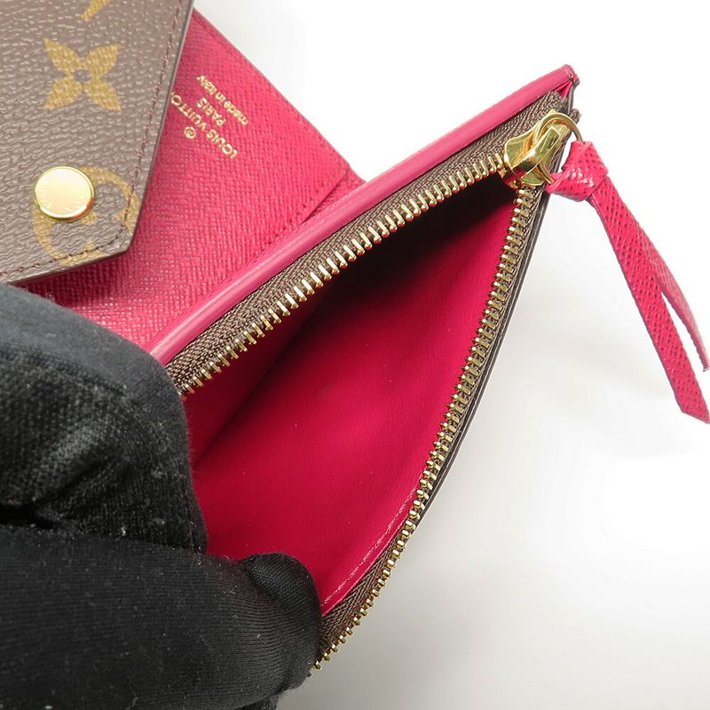 Louis Vuitton Monogram Portefeuille Victorine Fuchsia Handbag