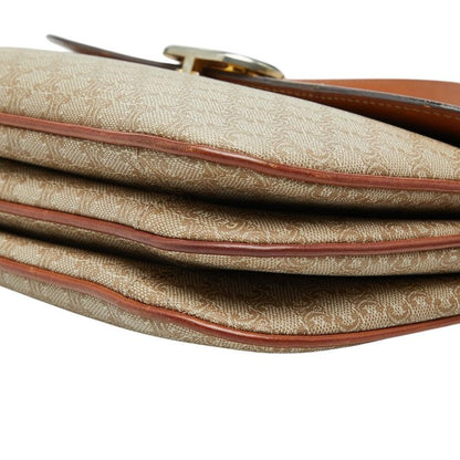 Celine Triomphe Crossbody Shoulder Bag Beige Leather
