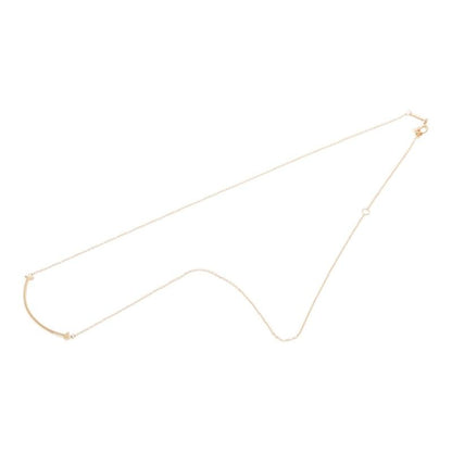 Tiffany & Co T Smile Small Pendant Necklace 18k Pink Gold