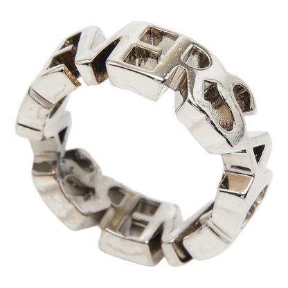 Versace Logo Silver Metal Ring