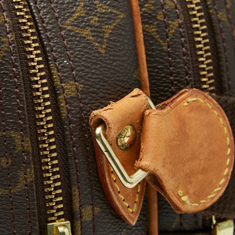 Louis Vuitton Monogram Reporter PM Crossbody Shoulder Bag Brown Leather