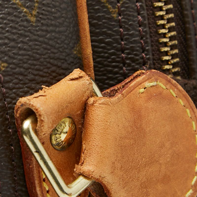 Louis Vuitton Monogram Reporter PM Crossbody Shoulder Bag Brown Leather
