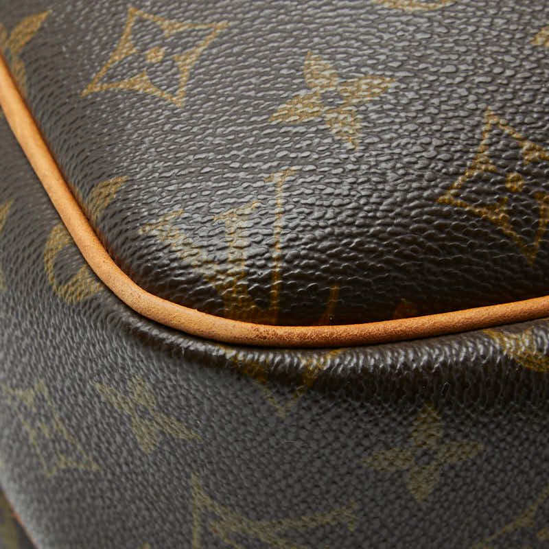 Louis Vuitton Monogram Reporter PM Crossbody Shoulder Bag Brown Leather