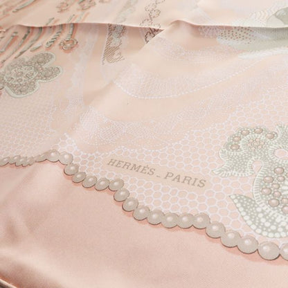 Hermes Carre 90 Doigts de Fee Pink Fairy Finger Scarf Shipping