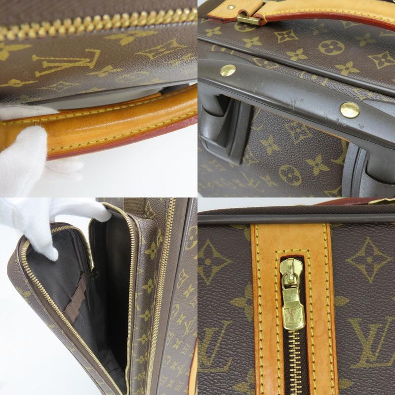 Louis Vuitton Travel Bag Trolley Bosford 50 Monogram Leather Brown Trunk