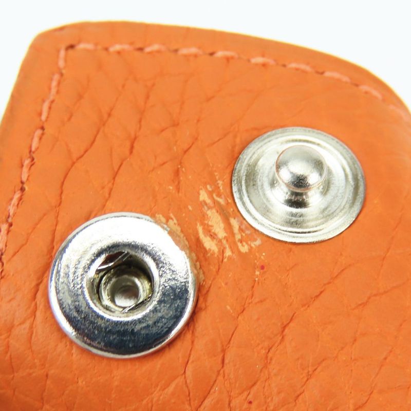 Hermes Vidopoche Mini Taurillon Clemence Orange Tray Interior