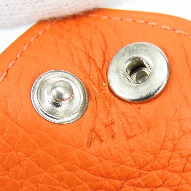 Hermes Vidopoche Mini Taurillon Clemence Orange Tray Interior