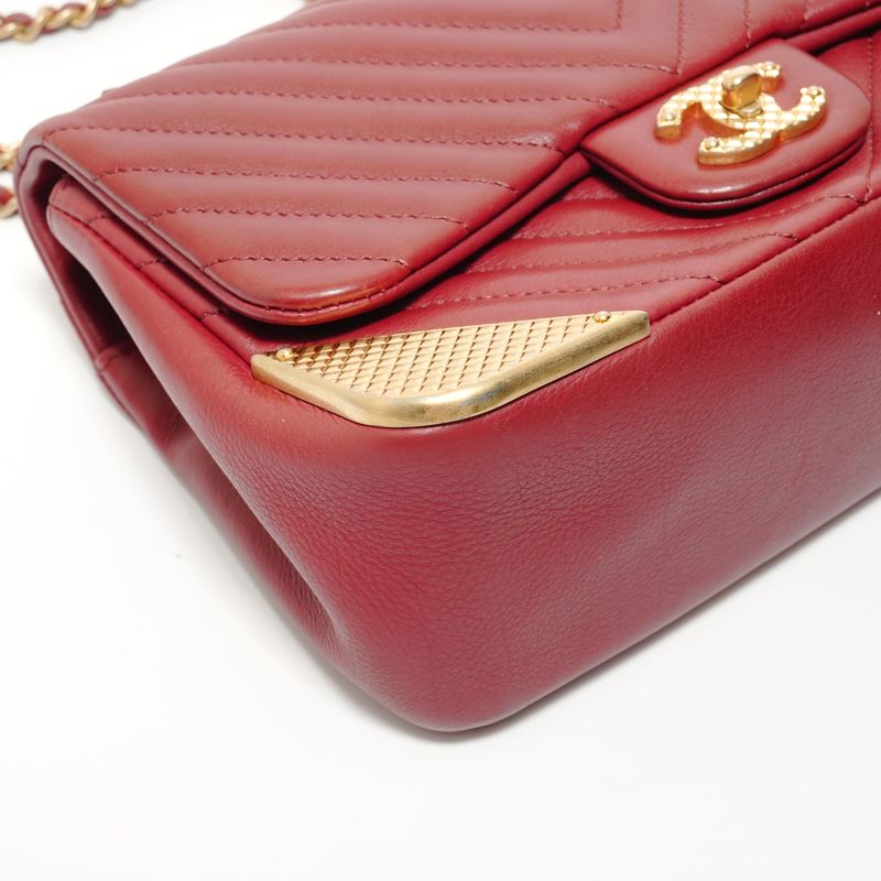 Chanel Shoulder Bag Stitch Chevron