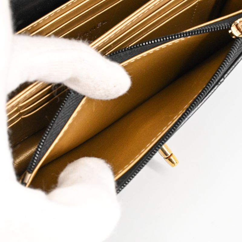 Chanel Chain Wallet Wallets Black