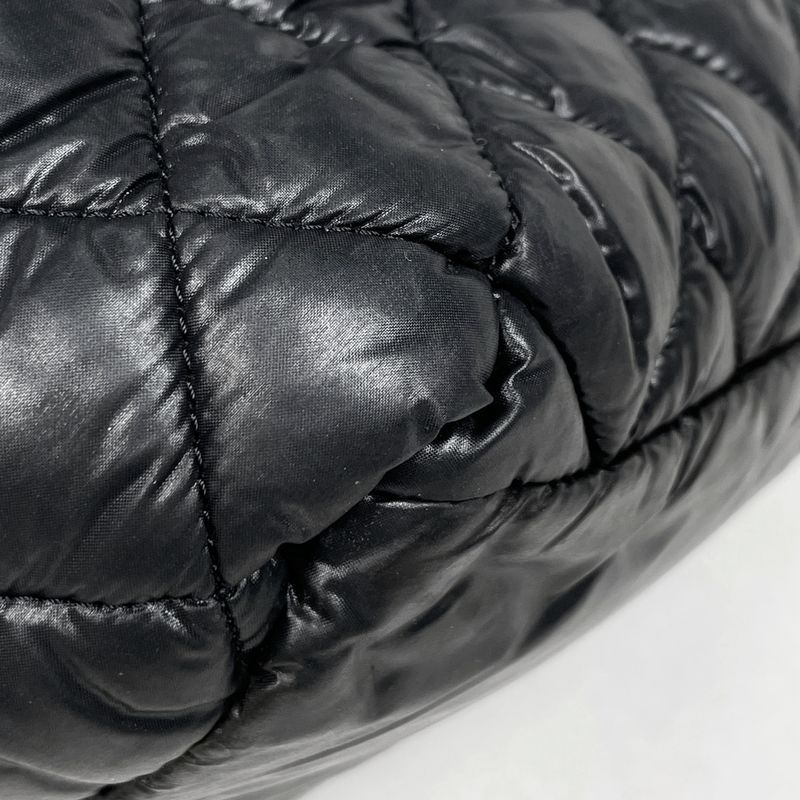 Chanel Coco Small Tote CC Logo Nylon Black