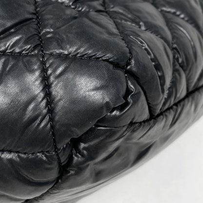 Chanel Coco Small Tote CC Logo Nylon Black