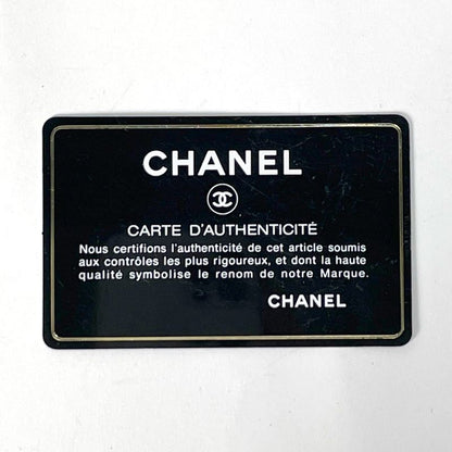 Chanel CC Logo Tote Leather Silver