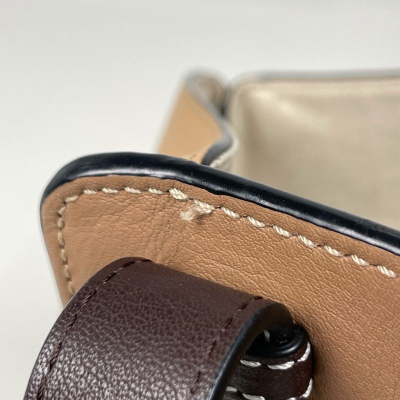 Loewe Hammock Small Anagram 2-Way Shoulder Bag Leather Beige