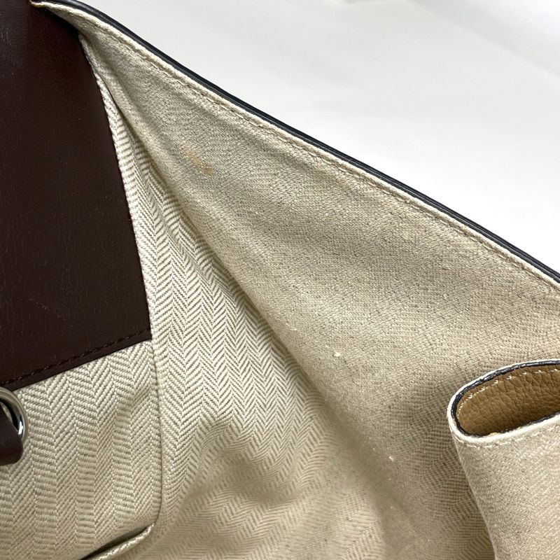 Loewe Hammock Small Anagram 2-Way Shoulder Bag Leather Beige