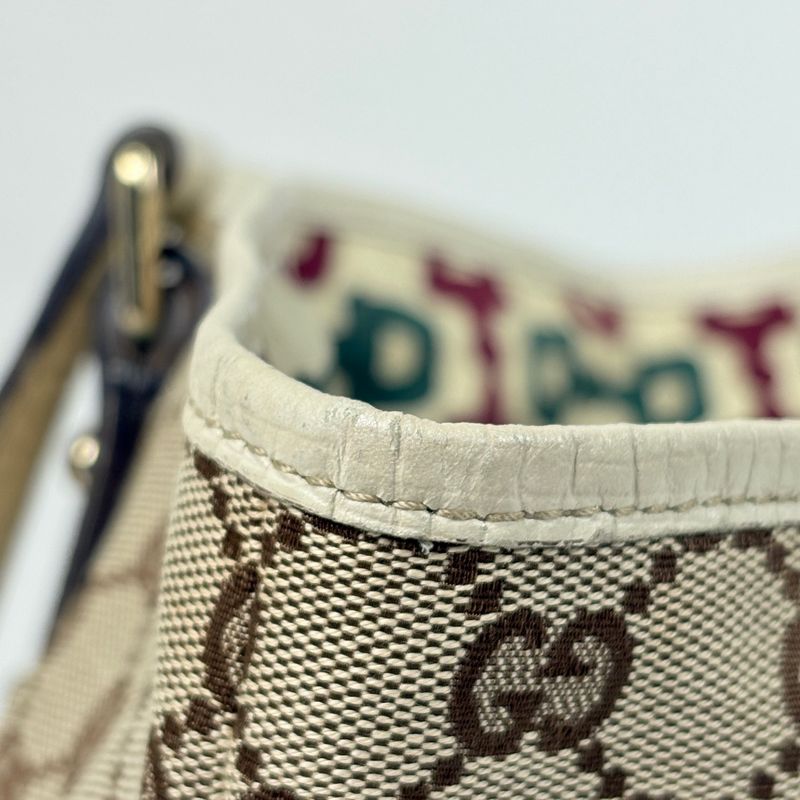 Gucci GG Pattern Tote Shoulder Bag Sherry