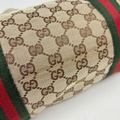 Gucci GG Pattern Tote Shoulder Bag Sherry