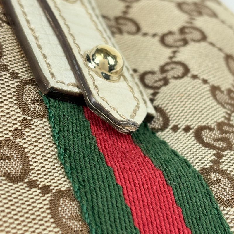 Gucci GG Pattern Tote Shoulder Bag Sherry