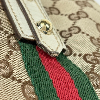 Gucci GG Pattern Tote Shoulder Bag Sherry