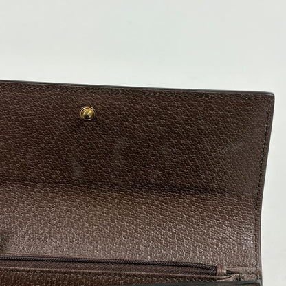 Gucci GG Pattern Bifold Wallet Sherry