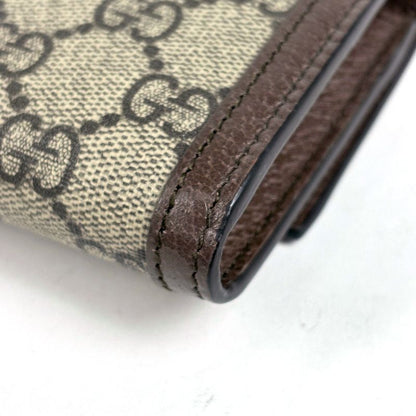 Gucci GG Pattern Bifold Wallet Sherry