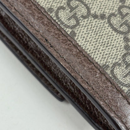 Gucci GG Pattern Bifold Wallet Sherry